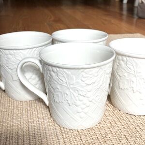Mikasa English Countryside coffee mugs set of 4